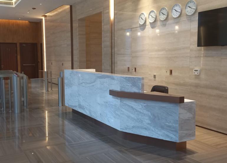 Парк Хуамин, фаза 1: Вид главного ресепшен здания