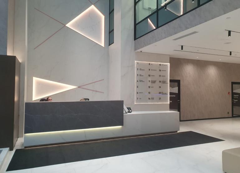 НОВО: Вид главного ресепшен здания